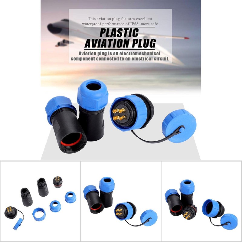 Tyenaza Waterproof Aviation Connector SP21 IP68 2/3 /4/5 /7/9 /12pin