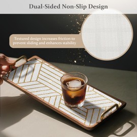 FINNEZ Drawer and Shelf Liner for Kitchen Cabinet Non Adhesive Non Slip 17in x 10FT, Heavy Duty Gripper Cabinet Liners, Waterproof No Residue Easy Cut with Measuring Tape & Cutter Tool (Golden Line)