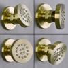 Solid Brass Body Spray Shower Jet - Round Massage Side