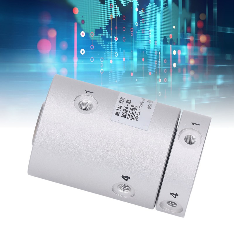 Pneumatic Rotating Connector Aluminum Alloy Multi Channel High Speed 360°