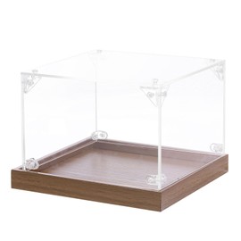 MECCANIXITY Acrylic Display Case, 6"x6"x4" Clear Display Box Assemble Dustproof Storage Organizer Showcase for Collectibles Action Figures