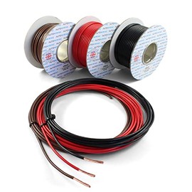 50 AMP Rated 6mm² Single Core Stranded Copper Cable 12v 24v Thin Wall Wire (10M 20M 30M 100M) (Black, 5 Metre Coil)