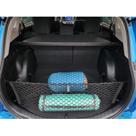 Floor + Envelope Style Automotive Elastic Trunk Mesh Cargo Net for Toyota RAV4 2013-2024 - Premium Trunk Organizers and Storage - Luggage Net for Crossover - Best Car Organizer for Toyota RAV 4