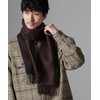 Nano Universe 668-4241201 Men's Soft Cashmere Blend Scarf, 050 brown