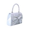 Shiny Dinner Bag Handbag Rhinestone Bow Box Bag Small Square