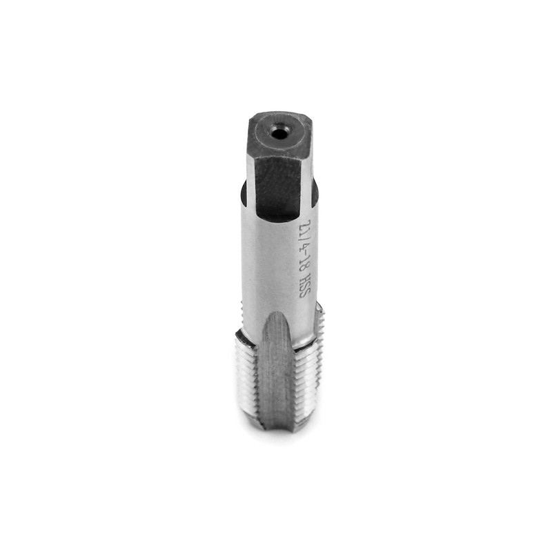 QWORK 1/4" - 18 NPT Pipe Tap, Carbon Steel, for