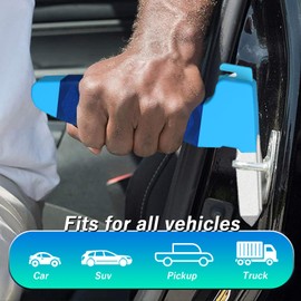 Magiduck 2 Pack Car Handle Assist for Elderly Car Door Handle for Elderly Auto Cane Portable Vehicle Support Handle and Handicapped Car Cane for Easy Exit Handle for Car Black&Blue
