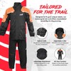 HWK Motorcycle Rain Suit for Men and Women, Two-Piece Waterproof