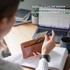 moonster Leather Pencil Case Pouch, Handcrafted Leather Pen Case with