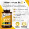 EVO NUTRITION Vitamin D3 4000iu & Vitamin K2 100ug MK7