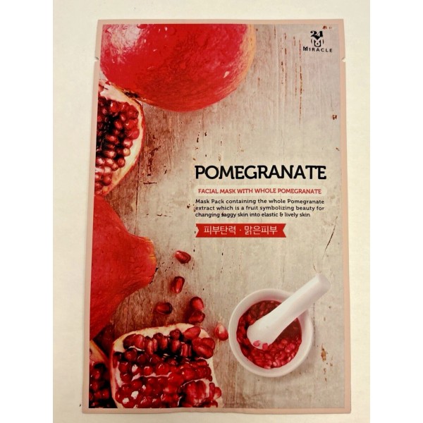 24 Miracle Facial Mask With Whole Pomegranate Pack Of 10