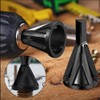 Odowalker 4 Pcs HSS Deburring External Chamfer Tool,CR12MOV Steel Hex