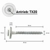 Plumbing Screws Stainless Steel A2 with EPDM Sealing Washer 15