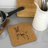 'Cornish Rex Cat' Square Cork Trivet/Pot Stand (TR00027250)
