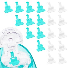 FireAnt Silicone Salt Pads Refills Compatible with Navage Nasal Care, Reusable Silicone Pods Replacement Accessories Compatible with Navage Nasal Irrigation System, Easy to Use (20Pack-White10+Blue10)