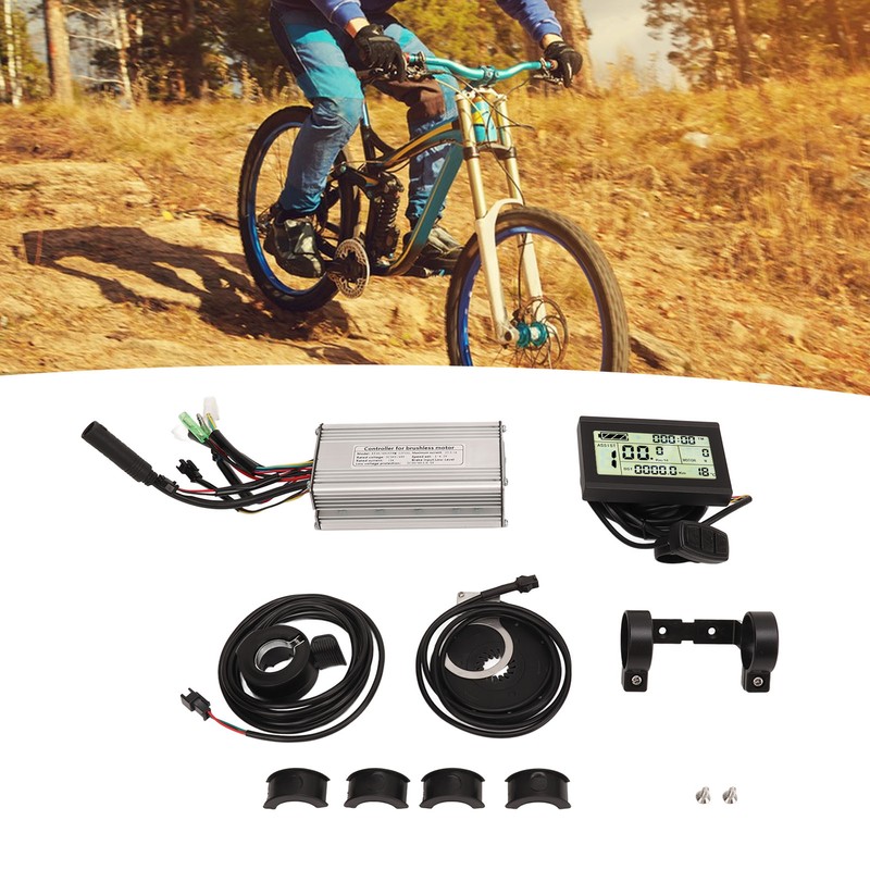 Electric Bike Conversion Kit 25A Sine Wave Controller LCD3U Panel