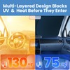 Windshield Sunshade for Toyota Camry 2018-2024 LE/XLE/SE/XSE/Hybrid - No-Light-Pass Technology,