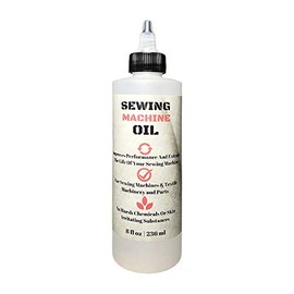 Stainless Sewing Machine Oil - 8 Oz - Custom Formulated, Compatible with Singer, Bernina, Kenmore, and Other Commerical Sewing/Embroidery Machines