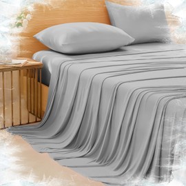 HCORA Cooling Sheets for Hot Sleepers - Arc-Chill Q-Max >0.5 Cooling Bed Sheets Queen Size with 16" Deep Pocket - Soft & Breathable Cooling Sheet Set (Dark Grey)