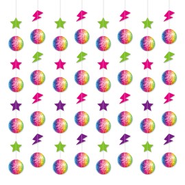 Qpout 8 Pieces Disco Ball Decorations, Disco Party Decorations, Disco Themed Hanging Decorations For Home Room Office Bar Wall Ceiling, Hen Party Birthday Decor for Adults