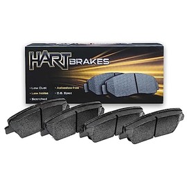 Hart Brakes Rear Hart Brakes Ceramic Series Brake Pad With Rubber Steel Rubber Shims
