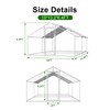 Chicken Coop Large Metal Hen Run Poultry Cage with Water-Resident