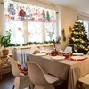 Casuru Christmas Kitchen Curtains Valances for Windows Pink Nutcrackers Curtain