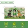 Kuyuayee St. Patricks Day Shamrock Doormat 30x17 Inch Green Irish/Celtic
