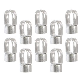 Plum Fittings Chain Link Fence Loop Caps | Eye Top Rail Cap | 1 5/8" x 1 5/8" Pack of 10