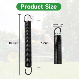 LEYURISE Tension Spring Extension Spring Compatible with John Deere Z300 and Z500 Series Mower Lawn Tractors Replace#: GX25959