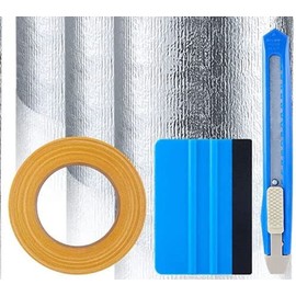 9X8 Garage Door White Reflective Insulation KIT: (4 Rolls 24INCH X 9FT) R8 6MM