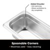 SignatureWares™ Commercial Stainless Steel Steam Table Pan, 1/9 Size, 2½"