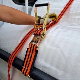 10m automatic tie-down set, ratchet tie-down strap, ratchet belt, triangular cargo bar