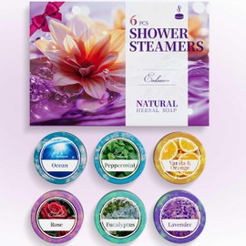 Eodsawo Shower Steamers Aromatherapy 6 Pack - Shower Bombs Aromatherapy Shower Steamers for Women & Men - Shower Tablets Gift