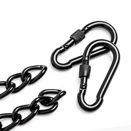 Velomill 38inch Hanging Chair Chain, Punching Bag Chain with Two Carabiners