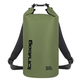 IDRYBAG Waterproof Backpack Dry Bag for Women Men, Floating Bag Dry Backpack 2L/5L/10L/15L/20L, Dry Bags Waterproof for Kayaking, Boating, Canoeing, Rafting, Hiking, Camping christmas 2024 ornament christmas 2024 ornaments - Color: army green, Size: 20L