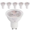 SETEN GU10 LED Light Bulbs, 6W Dimmable, 50W Equivalent, 4000K,