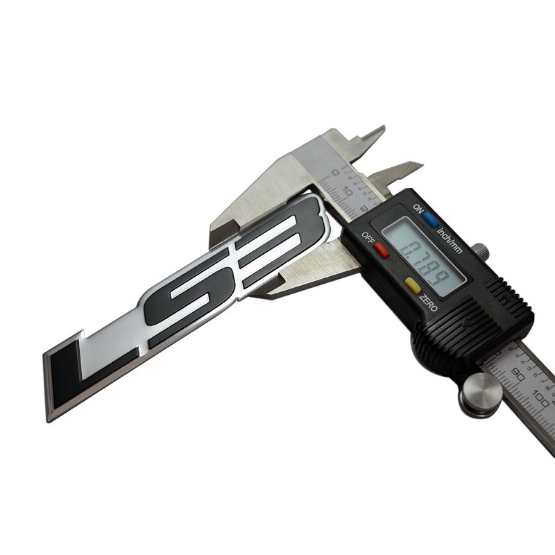 ERPART LS3 Embossed Black on Highly Polished Silver Real Aluminum
