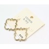 Crown & Ivy Gold Ornate Drop Earrings nwt #E1345