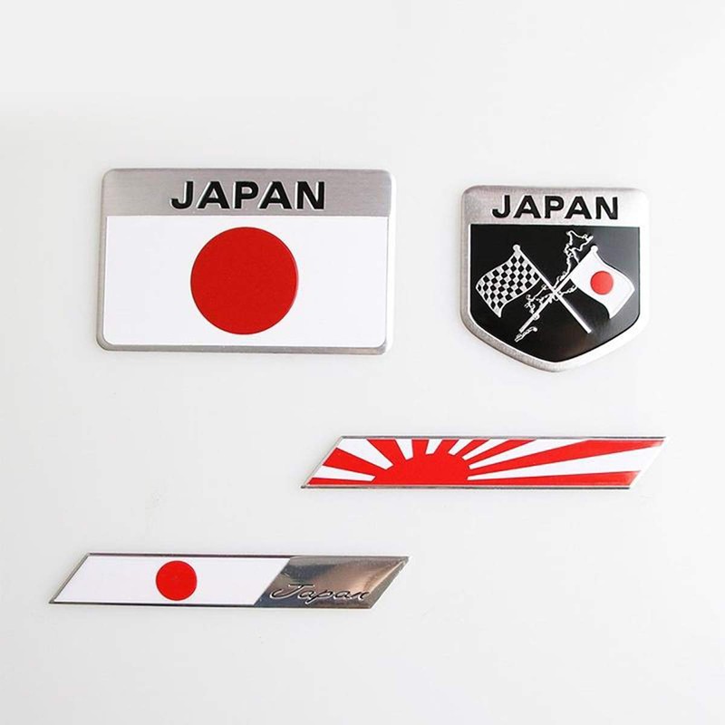 Metal Flag Car Sticker Decal Decoration Bumper Body (Number 4)