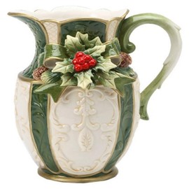 Cosmos Emerald Holiday Holly 40-Oz. Pitcher