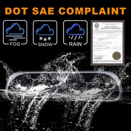 G-PLUS LED Third 3rd Brake Cargo Light Compatible With 1999-2004 Grand Cherokee,Rear Roof Center High Mount Stop Tail Light Replacement (Black Housing Smoky Lens)