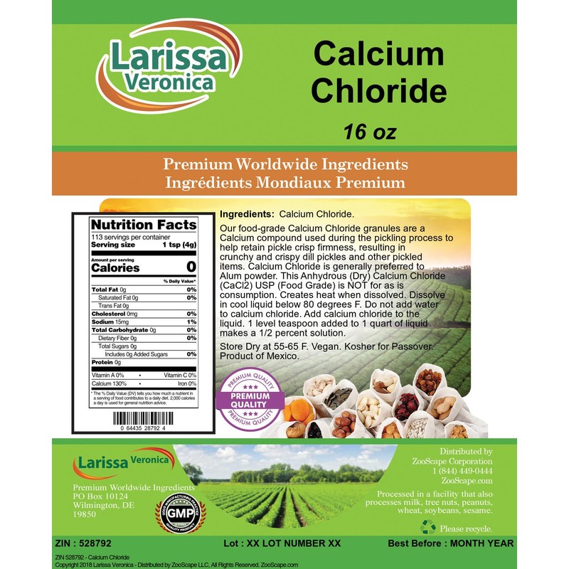 Calcium Chloride (16 oz, ZIN: 528792)