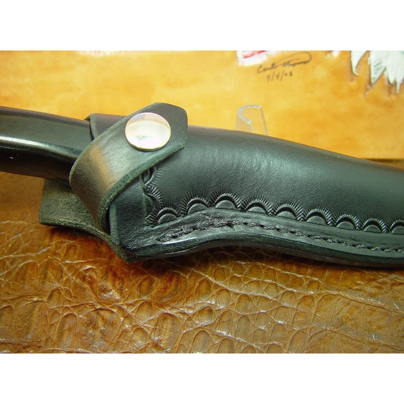 Buck 105 or Schrade Golden Spike Right Hand Carry Leather