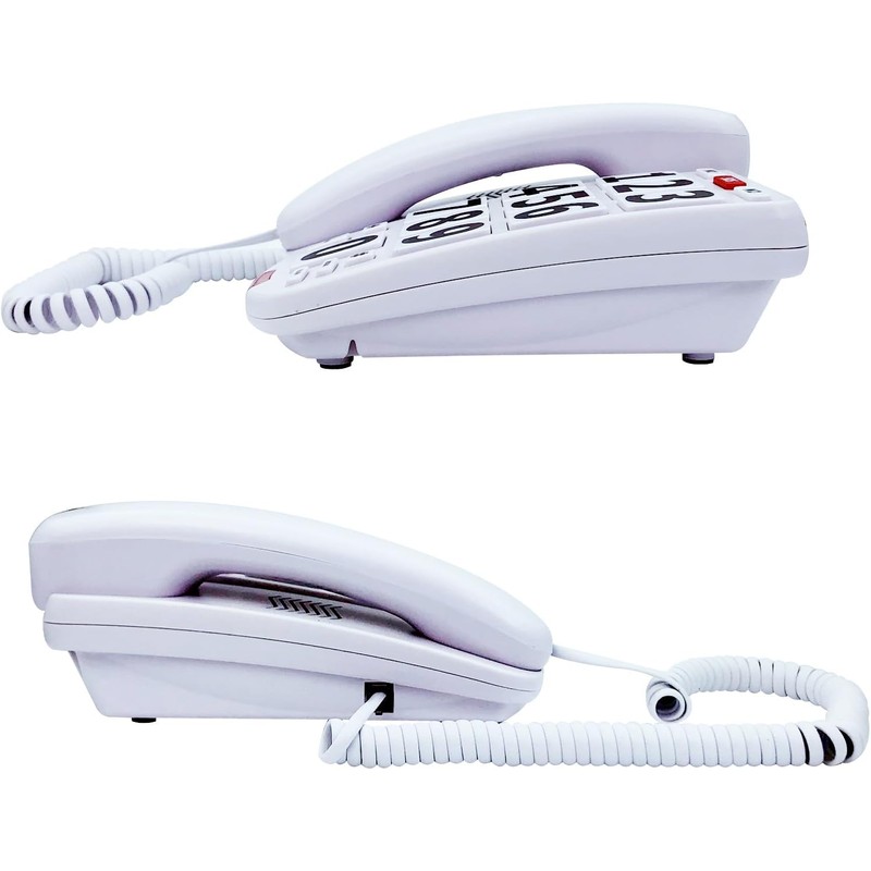 Corded Big Button Phone for Seniors Home, Wired Large Number