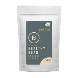 Healthy Bean Coffee Thrive Morning Roast - Low Acid Coffee | Ground, Organic | - 11oz.