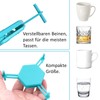 FEADBYT Coffee Cup Organiser, 6 Pieces Cup Organiser, Stackable Cup
