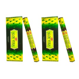 Fenny's Creations Incense Sticks Krishan Aloe Vera Incense Sticks 240 Scented Joss Sticks (12 Hexa Tubes of 20 Sticks)