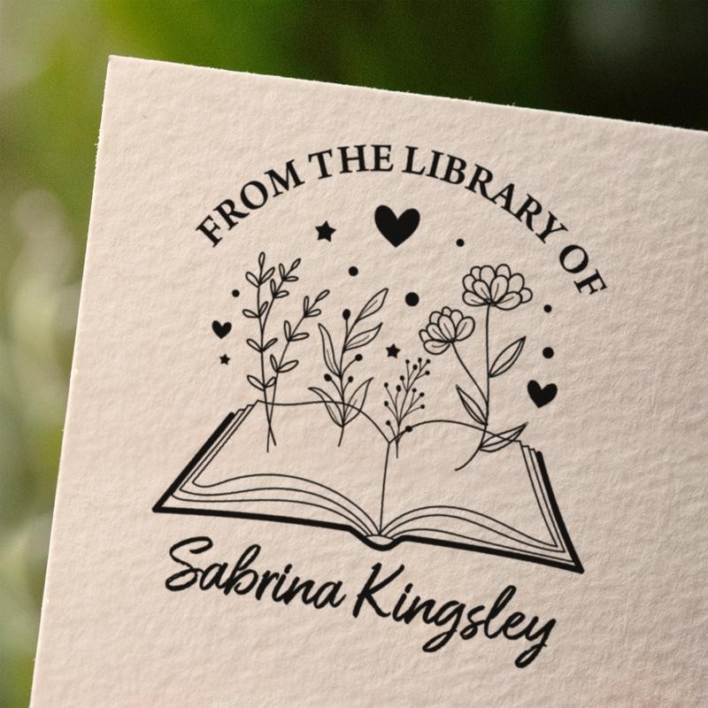 from The Library of Book Stamps | Custom Stamp |