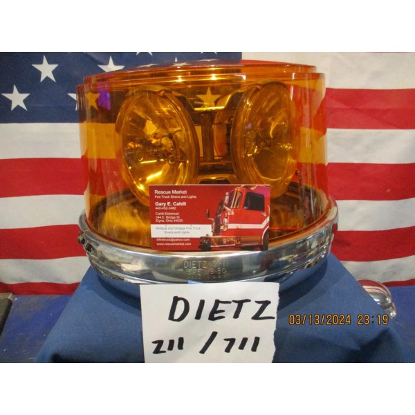 NEW AMBER Replacement Dome for Dietz 211 and Dietz 711